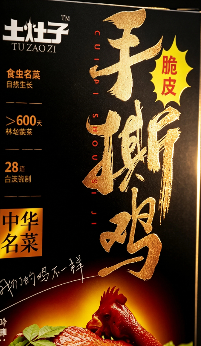 土灶子手撕鸡-黑金主图